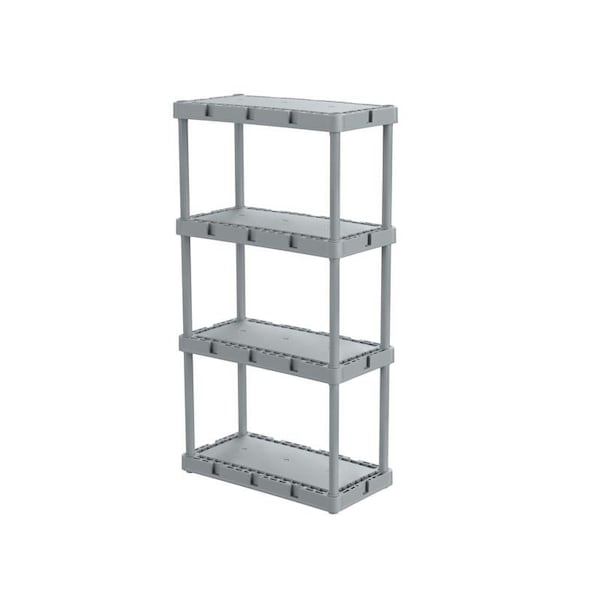 Gracious Living Gracious Living 48 in. H X 24 in. W X 12 in. D Plastic 4-Tier Shelving Unit 91081-1C - main